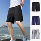 Men's Plus Size Ice Silk Stretch Shorts - dressowy