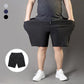 Men's Plus Size Ice Silk Stretch Shorts - dressowy