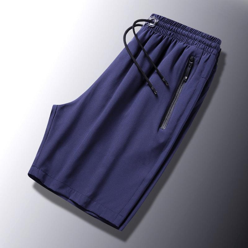 Men's Plus Size Ice Silk Stretch Shorts - dressowy