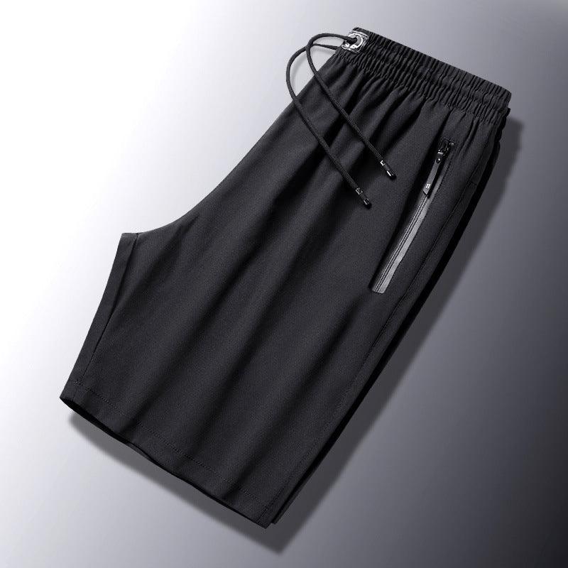 Men's Plus Size Ice Silk Stretch Shorts - dressowy