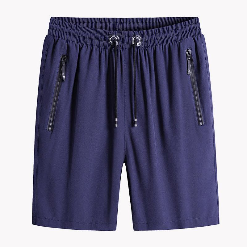 Men's Plus Size Ice Silk Stretch Shorts - dressowy