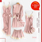 Soft Comfortable Ice Silk Lace Pajamas 2pcs/ 5pcs Set - dressowy