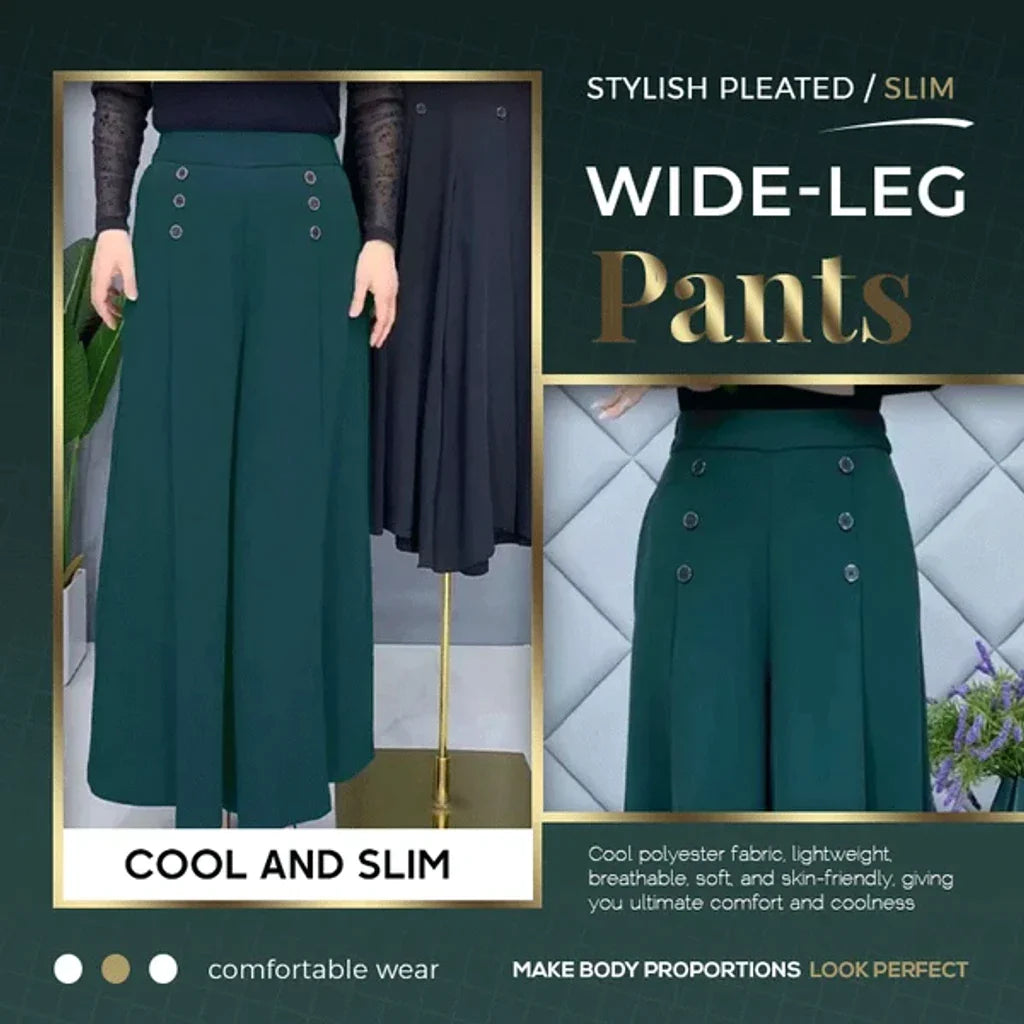 ✨Stylish Pleated Wide-leg Pants-🔥FREE SHIPPING - dressowy