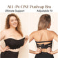 🌷Summer Sale - Plus size Sexy Strapless Invisible Push Up Bra - dressowy