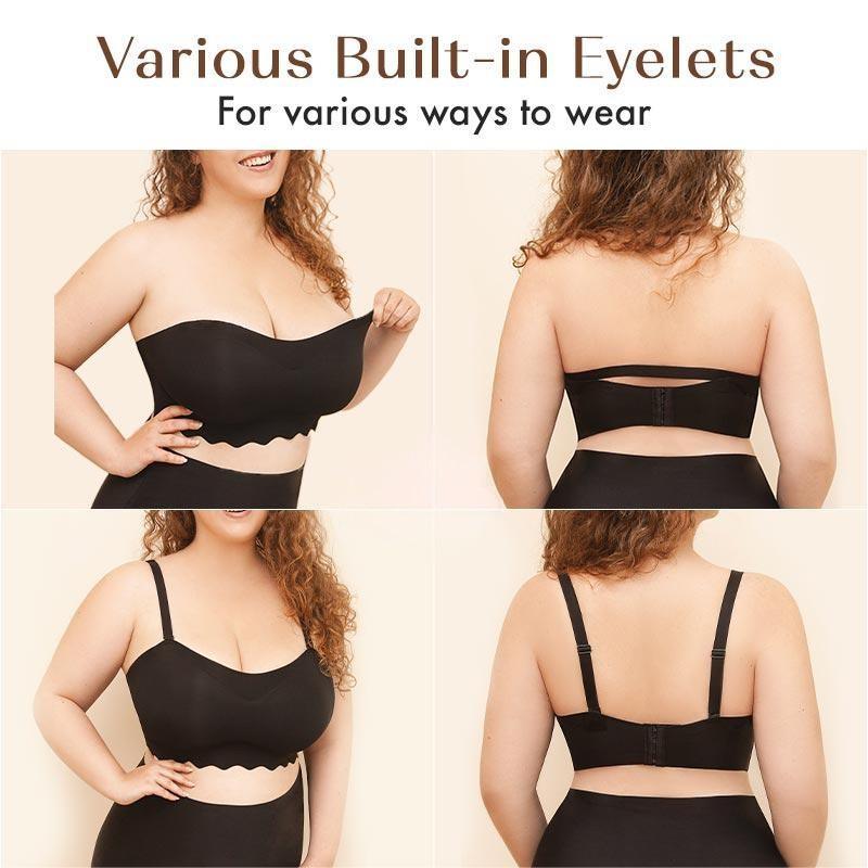 🌷Summer Sale - Plus size Sexy Strapless Invisible Push Up Bra - dressowy