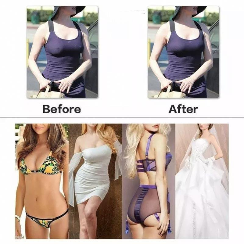 🌷Summer Sale - Plus size Sexy Strapless Invisible Push Up Bra - dressowy