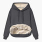 Warm lambskin hooded sports hoodie jacket - dressowy